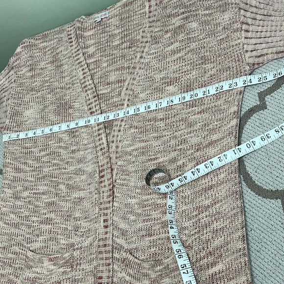 Knox Rose longline open front front pockets sweater cardigan - Picture 9 of 15